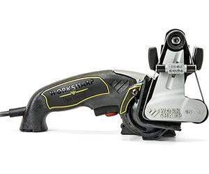 Work Sharp® Ken Onion Affilacoltelli Elettrico Professionale - Levigatrice a Nastro con Guida angolare Continua 15 - 30° - Affilacoltelli Professionale per coltelli, Forbici e Utensili