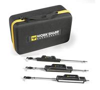 Work Sharp Kit di aggiornamento per affilacoltelli con regolazione di precisione, set di 7 abrasivi e custodia per il trasporto, colore nero