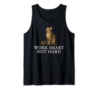 Work Smart Not Hard Cat Food Growth Mindset Pet Mom Citazione Canotta