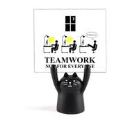 Work Team Lazy Sleep Art Deco Fashion Memo Holder Cartoon Black Cat Stand Decorazione