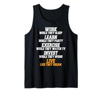 Work While They Sleep Dire Motivazione Obiettivi Il Succes Canotta