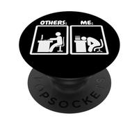 Workaholic Capo Lavoratore Autonomo Maniaco Del Lavoro PopSockets PopGrip Adesivo