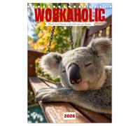 Workaholic - Mach mal Pause und chill wie ein Koala (Tischkalender 2026 DIN A5 hoch), CALVENDO Monatskalender: Lustiger Koala Kalender: Koalas und ... Wichtelgeschenk oder Familienkalender.