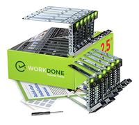 WorkDone 12 pezzi - 2.5 pollici - Compatibile con Server Dell PowerEdge di 14° gen R440 R640 R740 R740xd R840 R940 R6415 XC Vassoio Caddy - Slitta LED luminosa - Etichette adesive - Manuale