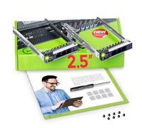 WorkDone 2 pezzi Caddy per disco rigido da 2,5 pollici Compatibile con PowerEdge Dell - R440 R640 R740 R740xd R940 R7415 R7425 DXD9H di 14° generazione - Vassoio della staffa Hot Swap SSD SAS NVMe