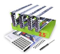 WORKDONE 4-Pack - 2.5" Hard Drive Caddy G176J Compatible for Dell PowerEdge Server - T440 T640 R330 R430 T430 R630 T630 R730 R830 R930 R320 R420 and More - Hot-Swap Tray - Setup with Detailed Manual