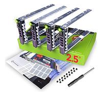 WORKDONE 4 pezzi - Vassoio caddy da 2,5 pollici per disco rigido, Compatibile con PowerEdge Dell T440 T640 R330 R430 T430 R630 T630 R730 R830 R930 R320 R420 R310 R410 R415 G176J - Vassoio Hot-Swap
