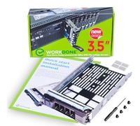 WORKDONE Vassoio caddy da 3,5 pollici per disco rigido -Compatibile con server PowerEdge Dell 11°-13° generazione - Adattatore a slitta SAS SATA -hot plug scomparto del carrier -Facile configurazione