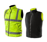 Worker's Sleeveless, su entrambi i lati, riflettente su un lato, giallo,...