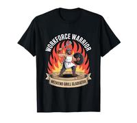 Workforce Warrior Weekend Grill Gladiator Labor Day Maglietta