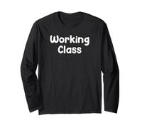 Working Class Blue Collar Work Ethic Saying Design Maglia a Manica