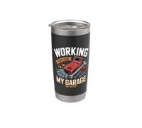Working From Home My Garage My Office Bicchiere termico in acciaio inox doppia parete