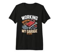 Working from Home My Garage My Office Maglietta Premium