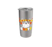 Working On My Booty Funny Gym Halloween Workout Ghost Meme Bicchiere termico in acciaio inox doppia parete