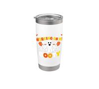 Working On My Booty Funny Gym Halloween Workout Ghost Meme Bicchiere termico in acciaio inox doppia parete