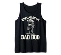 Working On My Dad Bod Funny Frog Cowboy Dad Humor Canotta