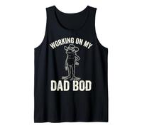 Working On My Dad Bod Funny Frog Cowboy Dad Humor Canotta