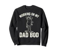 Working On My Dad Bod Funny Frog Cowboy Dad Humor Felpa