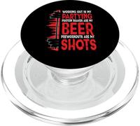 Working Out Is My Partying Protein Shakes Are My Beer PopSockets PopGrip per MagSafe