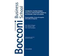 Working paper series. Italian and international economy and taxation. Responsabilità e forme di acquisto del credito di imposta