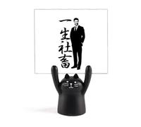 Working s Devote Lives - Porta memo con gatto nero