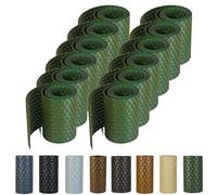 workingHOUSE Recinzione Giardino, Polyrattan, Frangivisto, Protezione per Gli Sguardi Indiscreti, Pannelli per Recinzioni 255 cm x 19 cm (12x Verde)