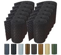 workingHOUSE Recinzione Giardino, Polyrattan, Frangivisto, Protezione per Gli Sguardi Indiscreti, Pannelli per Recinzioni 255 cm x 19 cm (12x Nero)