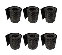 workingHOUSE Rotolo Frangivisto in Polyrattan per Recinzione Esterna - Strisce Resistenti alle Intemperie per Recinzioni, Balconi e Terrazze - Facili da Installare - 255 cm x 19 cm (6x Marrone scuro)