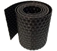 workingHOUSE Rotolo Frangivisto in Polyrattan per Recinzione Esterna - Strisce Resistenti alle Intemperie per Recinzioni, Balconi e Terrazze - Facili da Installare - 255 cm x 19 cm (1, Marrone Scuro)