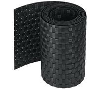 workingHOUSE Rotolo Frangivisto in Polyrattan per Recinzione Esterna - Strisce Resistenti alle Intemperie per Recinzioni, Balconi e Terrazze - Facili da Installare - 255 cm x 19 cm (1, Nero)