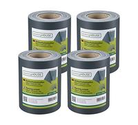 Workinghouse Schermo privacy in PVC per recinzione a doppio picchetto, schermo privacy da giardino con clip, 450g/m² - 50m x 19cm, schermo privacy per recinzione (4, Antracite)