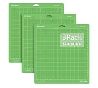 WORKLION Tappetino da taglio per cricut: (StandardGrip, 3 tappetini) Cricut Explore One/Air/Air 2/Maker adesivo standard Tappetino 30,5 x 30,5 cm, colore: verde