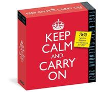 Workman Calenda Keep Calm and Carry On Page-A-Day® Calendar 2027: 36 (Tascabile)
