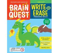 Workman Publishing Brain Quest Write and Erase: Preschool Skills (Tascabile)