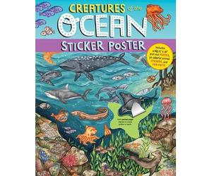 Workman Publishing Creatures of the Ocean Sticker Poster (Tascabile)