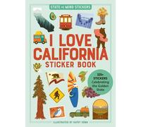Workman Publishing I Love California Sticker Book (Tascabile)