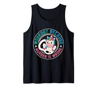 Workout Because Murder Is Wrong Funny Unicorn Gym Fitness Canotta