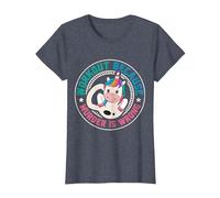 Workout Because Murder Is Wrong Funny Unicorn Gym Fitness Maglietta, Donna, Pervinca, XL