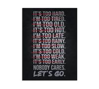 Workout Mindset Poster Discipline Over Motivation Canvas Wall Art for Home Office or Gym Room(Unframed,12x18inch(30x45cm))
