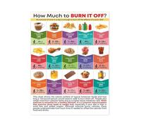 Workout Nutrition Poster Exercise Balance Health Education Chart Motivational Wall Art for Gym Classroom and Health Office(Unframed,08x12inch(20x30cm))