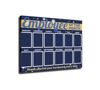 Workplace Wall Decor Poster Team Recognition | Employee of the Month Achievement Award Display(Unframed,12x18inch(30x45cm))