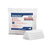 WORKPRO 100 bastoncini di colla calda 100 x 11 mm, bastoncini di colla trasparenti universali per pistola a colla calda, ideali per fai da te, artigianato, tempo libero