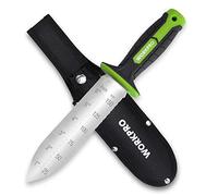 WORKPRO 12,5" Coltello da Giardino in Acciaio Inossidabile, Strumento Ergonomico con Manico in TRP, Paletta da Giardino con Custodia in Oxford - Ideale per Estirpazione, Piantagione e Scavatura