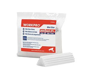 WORKPRO 200 bastoncini di colla calda 100 x 7 mm, bastoncini di colla trasparenti universali per pistola a colla calda, ideali per fai da te, artigianato, tempo libero