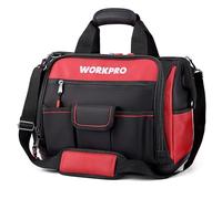 WORKPRO Borsa Porta Utensili da Lavoro 16”, 39 Tasche Borsa per Attrezzi con Tracolla Regolabile