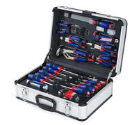 WORKPRO Cassetta Attrezzi da Lavoro Completa 119 Pezzi, Set di Attrezzi, Valigia Porta Utensili, Set Strumenti per Fai da Te