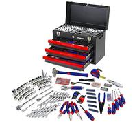 WORKPRO Cassetta degli Attrezzi da Lavoro Completa 408 Pezzi, Set di Attrezzi, Valigia Porta Utensili, Set Strumenti per Fai da Te