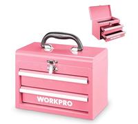 WORKPRO Cassetta Organizzatrice con Maniglia, Doppio Cassetto &