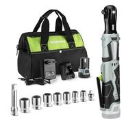 WORKPRO Chiave a Cricchetto Elettrica Senza Fili 12V, Chiave a Cricchetto