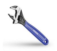 WORKPRO Chiave Inglese Regolabile da 200 mm, Chiave a Bocca Larga con Scala Metrica Laser, Impugnatura Ergonomica Antiscivolo per Casa, Garage e Officina
